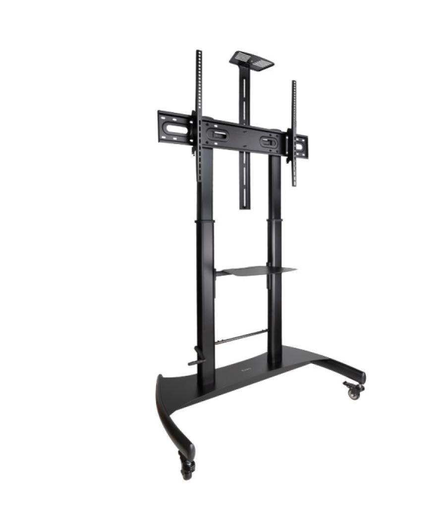Soporte de suelo con ruedas tooq fs20404hm-b para pantallas de 60-100 regulable en altura max 100kg vesa max 1000x600 min. 400x4