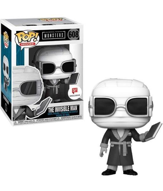 Funko pop movies universal studios monsters hombre invisible black & white exclusivo nº 608 -caja original-