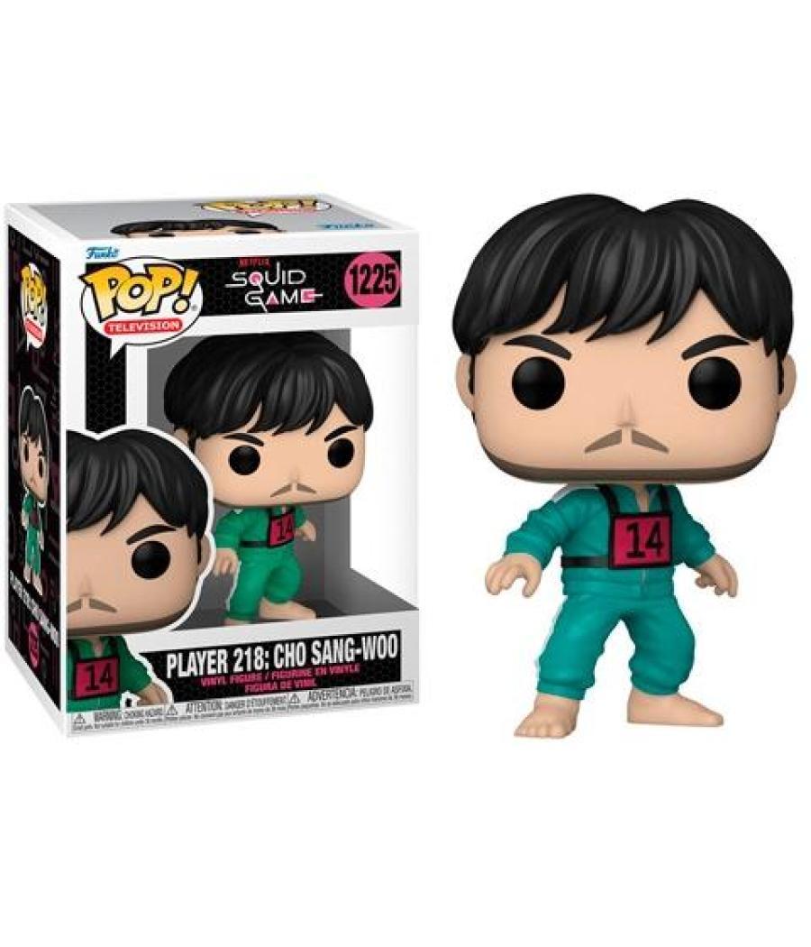 Funko pop series tv el juego del calamar jugador 218: sang-woo nº 1225 -caja original-