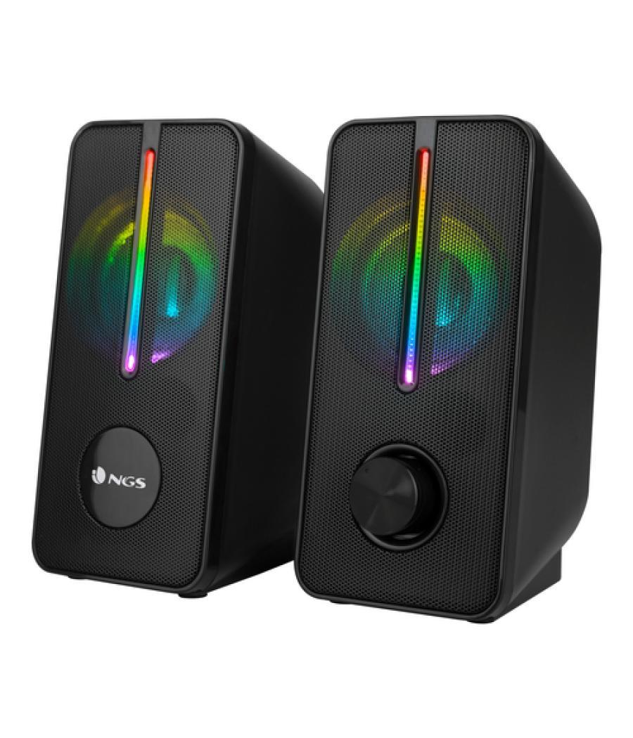 Ngs - altavoces 2.0 gsx-150 gaming rgb - 12w - alimentación por usb - plug and play