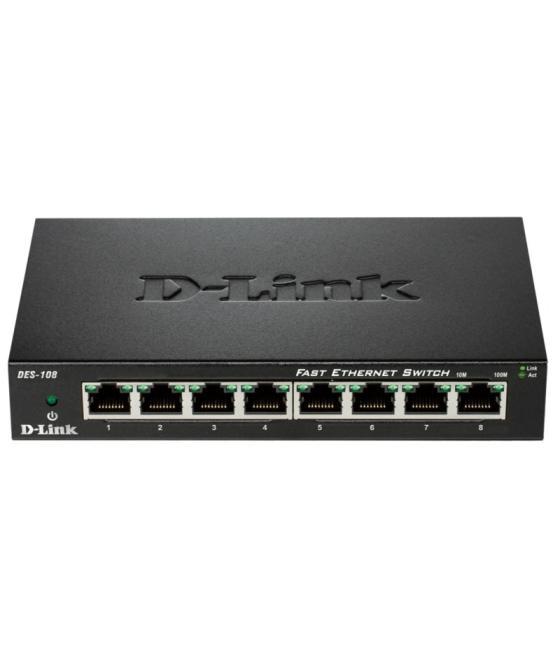 D-link des-108 switch 8x10/100mbps metal