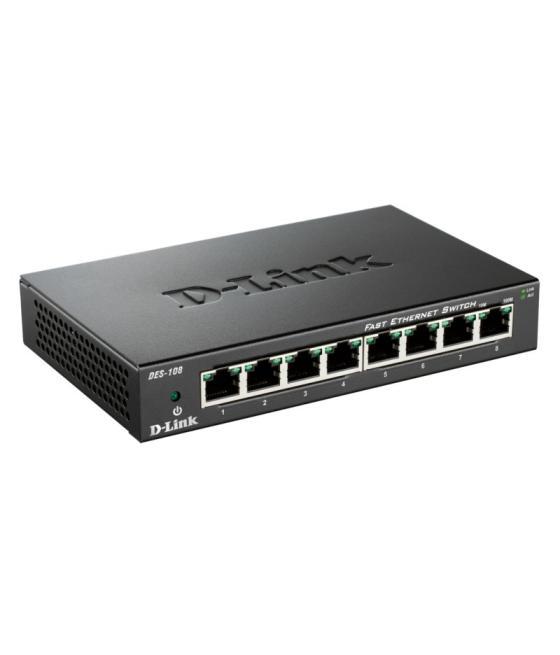 D-link des-108 switch 8x10/100mbps metal