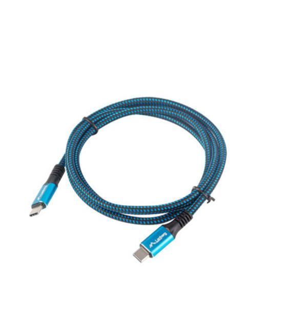 Cable usb tipo c lanberg 1.2m - macho - macho - negro - azul