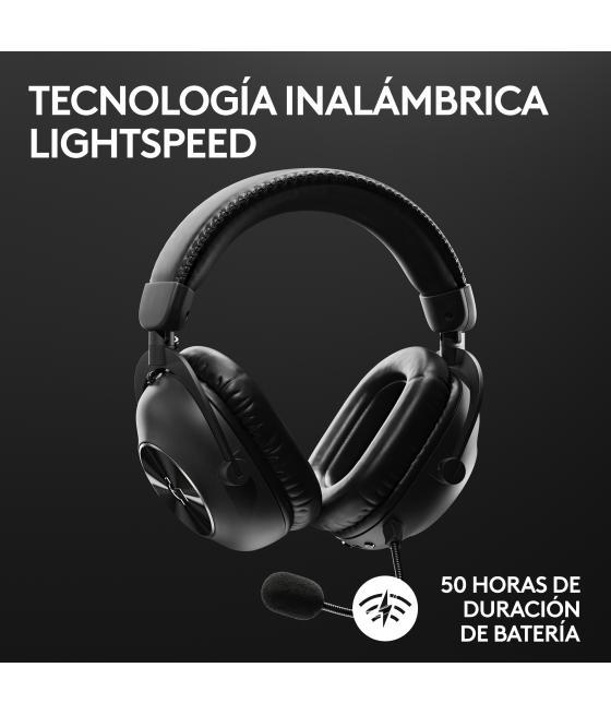 Auriculares gaming logitech g pro x 2 inalámbricos con lightspeed negros