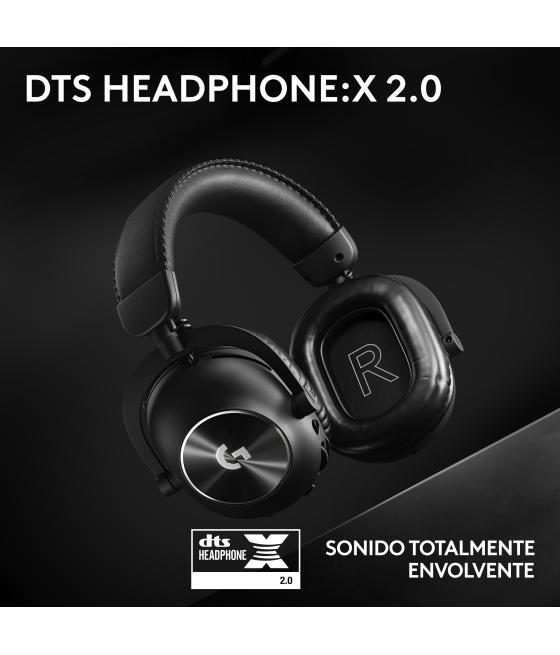 Auriculares gaming logitech g pro x 2 inalámbricos con lightspeed negros