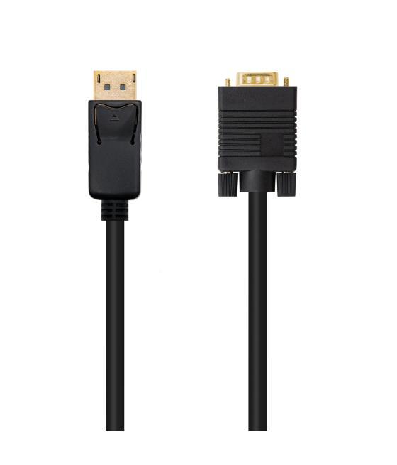 Cable conversor displayport a vga nanocable 1m - macho - macho - negro