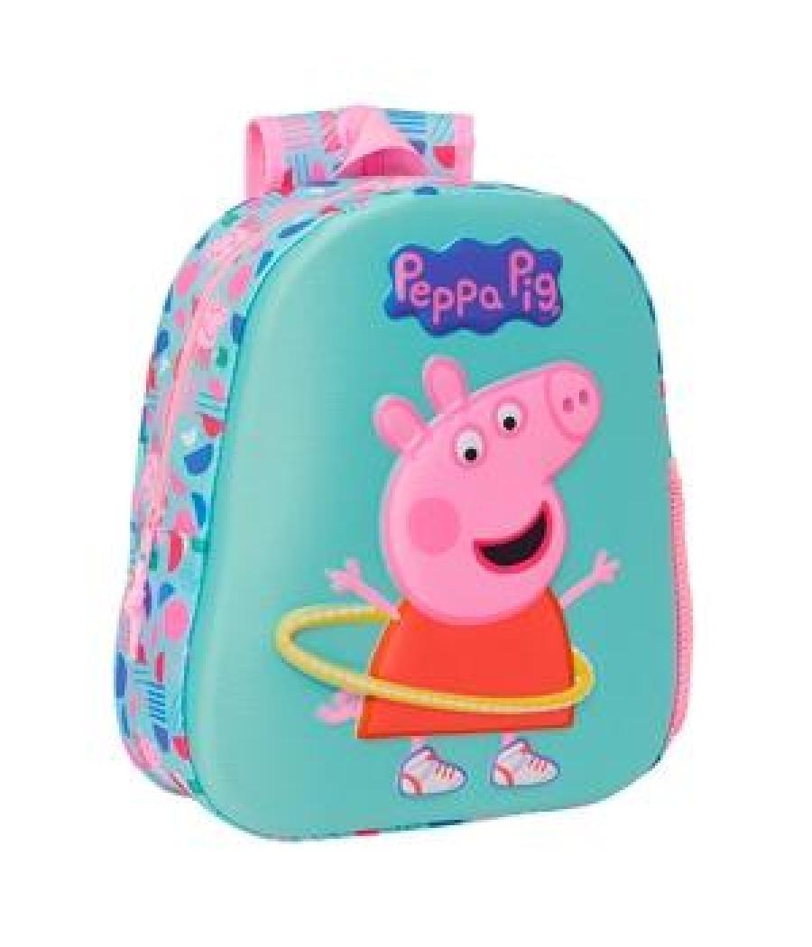 Safta mochila 8,64l infantil 3d peppa pig