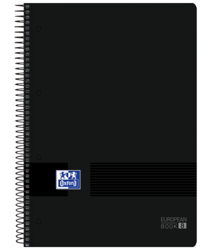 Oxford 400088489 cuaderno y block 160 hojas negro