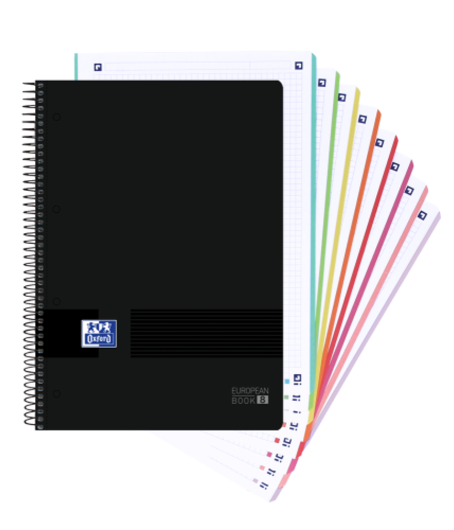 Oxford 400088489 cuaderno y block 160 hojas negro