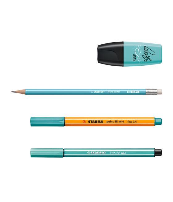 Set stabilo pastel love mini world pen 68 / point 88 / boss / swano 35 unidades surtidas