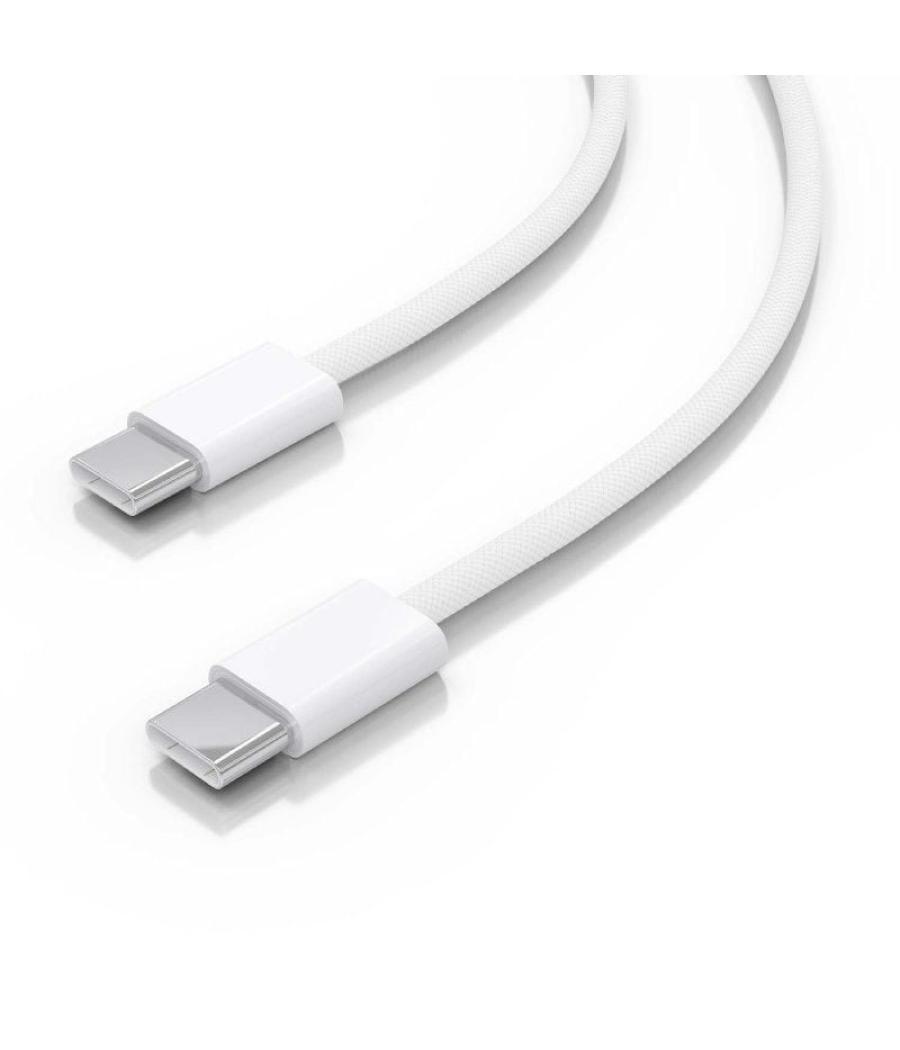 Cable usb 2.0 aisens a107-0856/ usb tipo-c macho - usb macho/ hasta 60w/ 480mbps/ 2m/ blanco