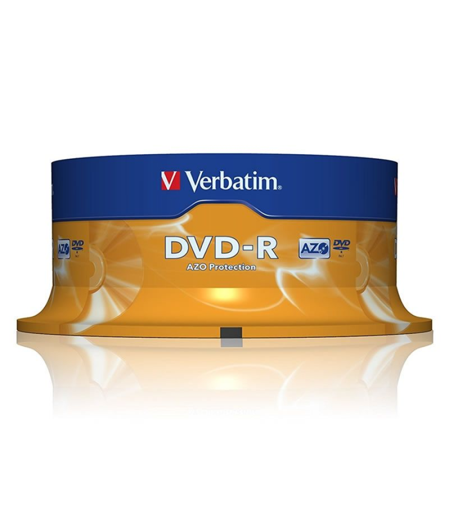 Dvd-r verbatim advanced azo 16x/ tarrina-25uds