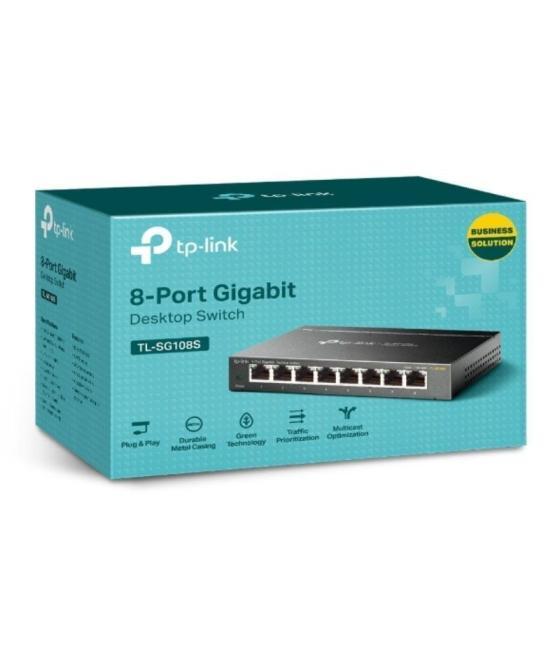 Switch tp-link tl-sg108s 8 puertos/ rj-45 10/100/1000