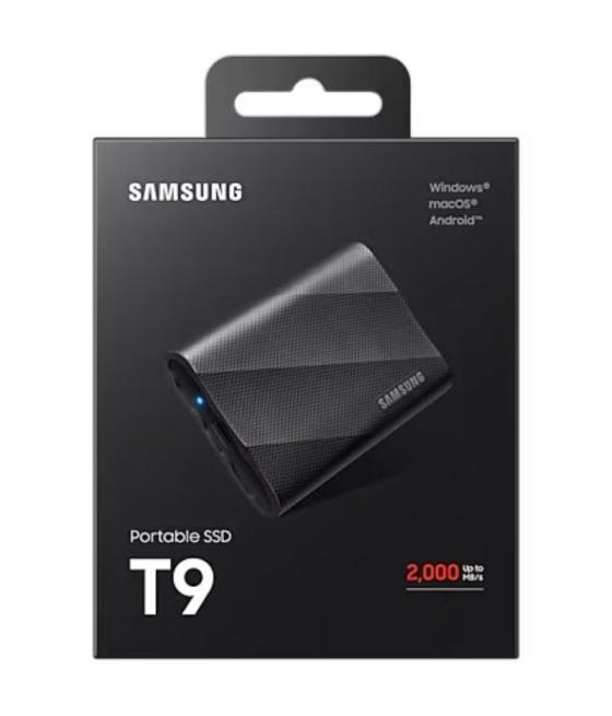 Disco externo ssd samsung portable t9 1tb/ usb 3.2/ negro