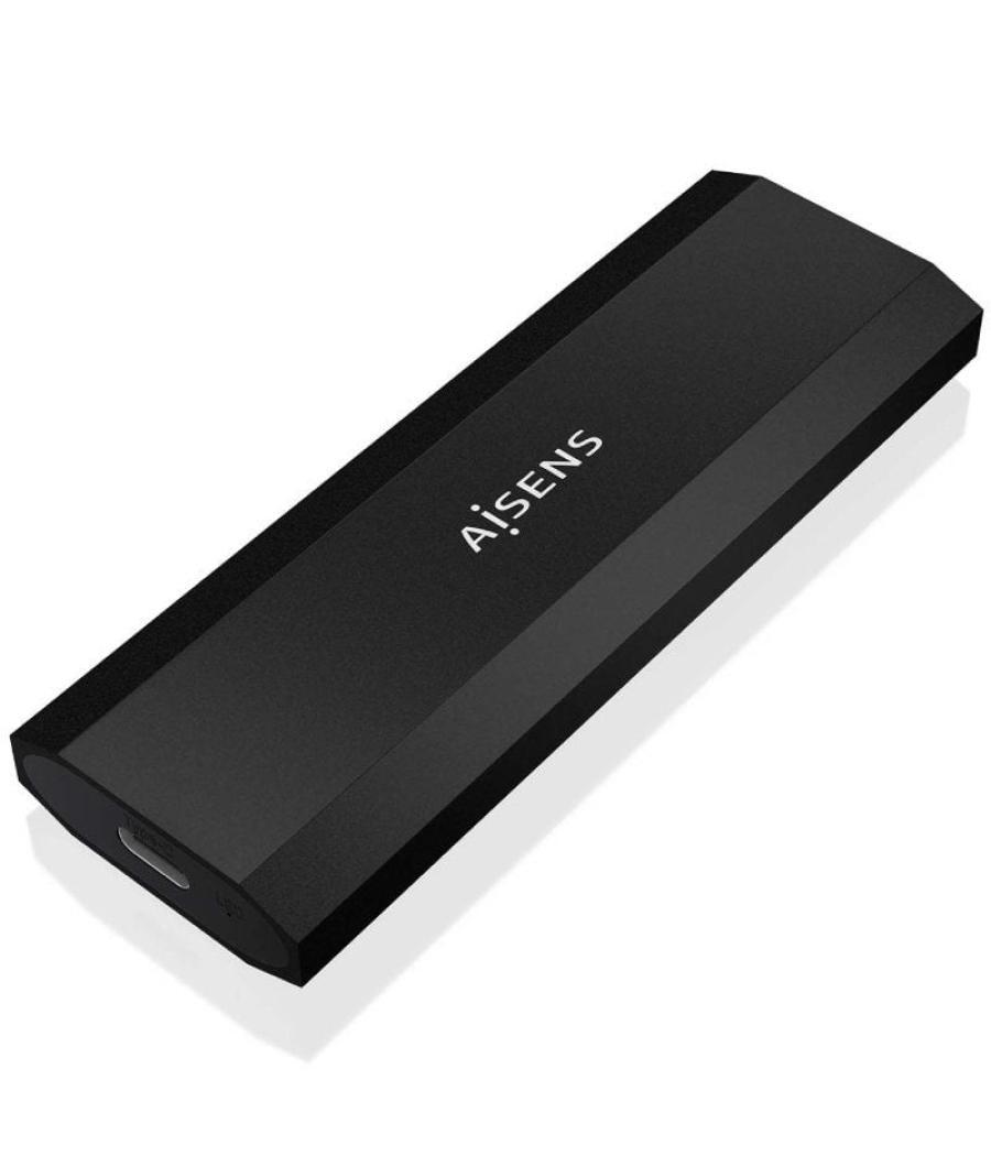 Caja externa para disco ssd m.2 ngff aisens asm2-028b/ usb 3.2/ sin tornillos