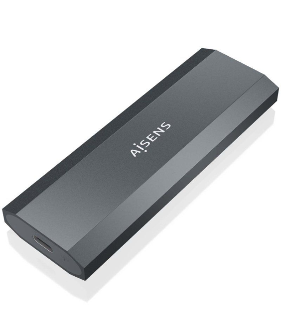 Caja externa para disco ssd m.2 ngff aisens asm2-029gr/ usb 3.2/ sin tornillos