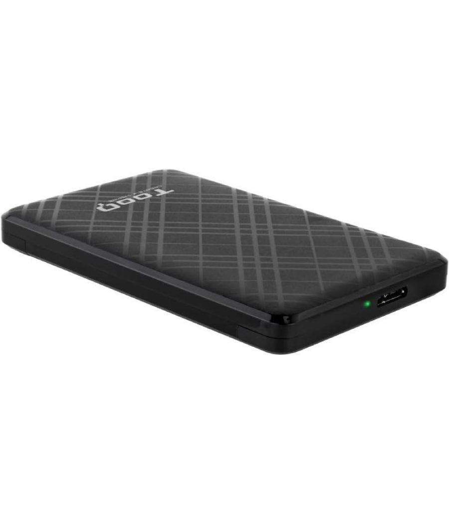 Caja externa para disco duro de 2.5' tooq tqe-2500b/ usb 3.1/ sin tornillos