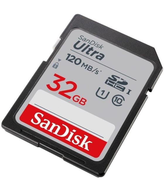 Tarjeta de memoria sandisk ultra 32gb sd hc uhs-i - sdxc/ clase 10/ 120mbs