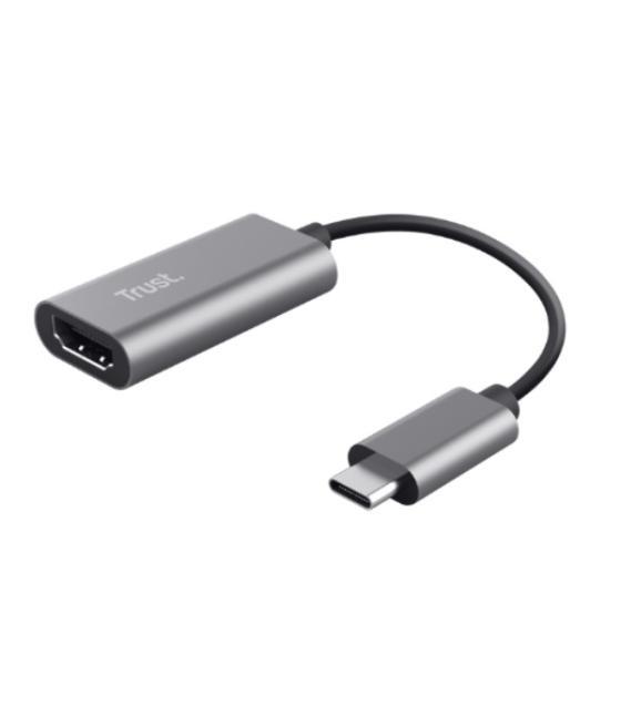 Adaptador trust 23774 usb-c a hdmi hembra uhd 4k audio multicanal