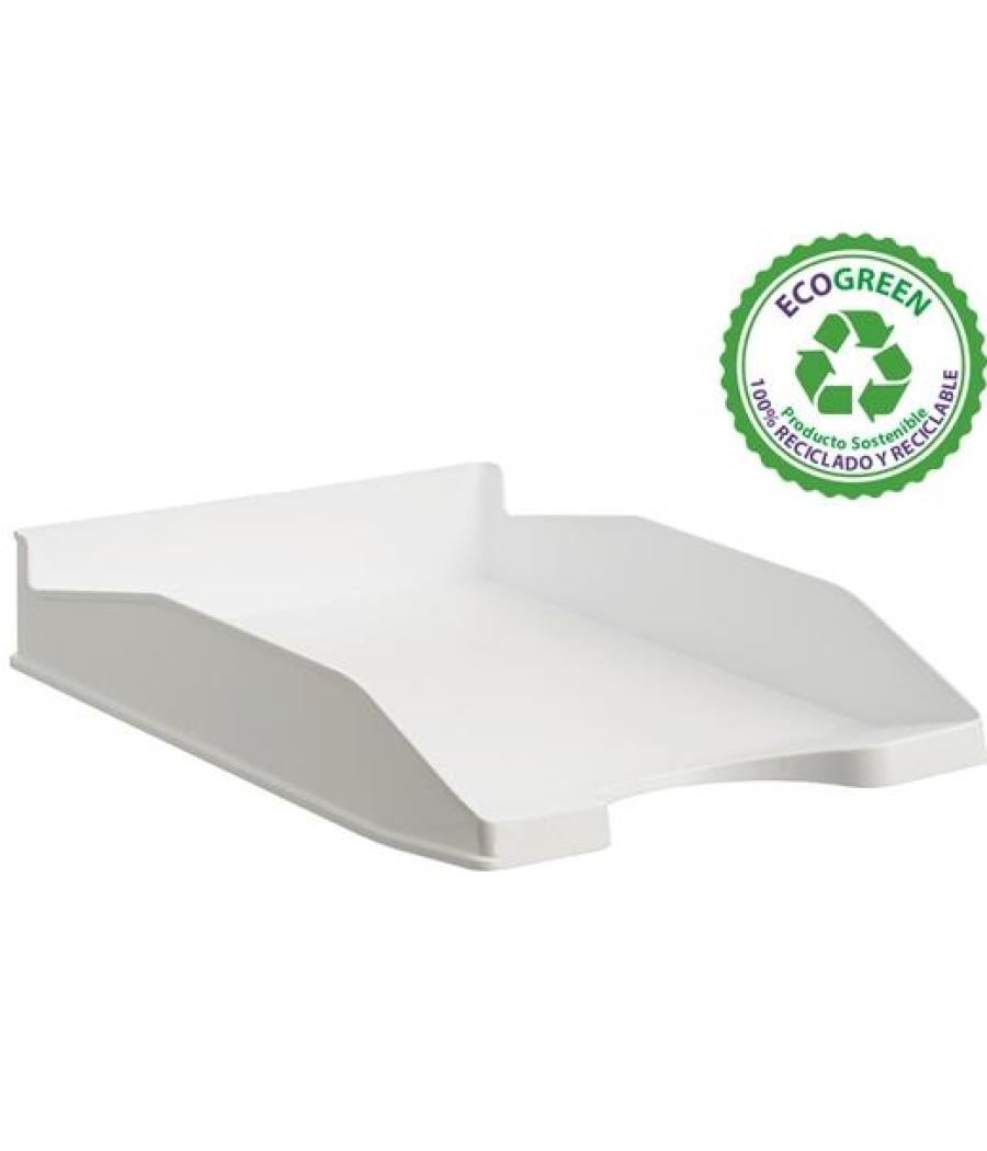 Archivo 2000 bandeja ecogreen apilable 3 posiciones 345x255x60mm reciclado blanco pastel
