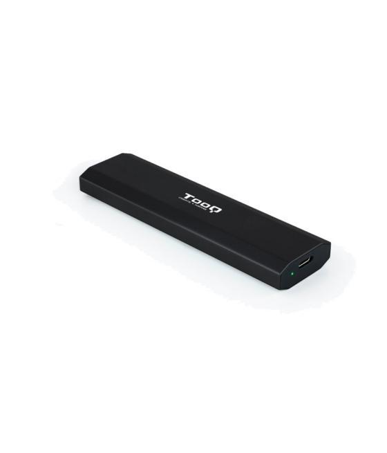 Tooq caja externa ssd m.2 ngff/nvme usb-c negro