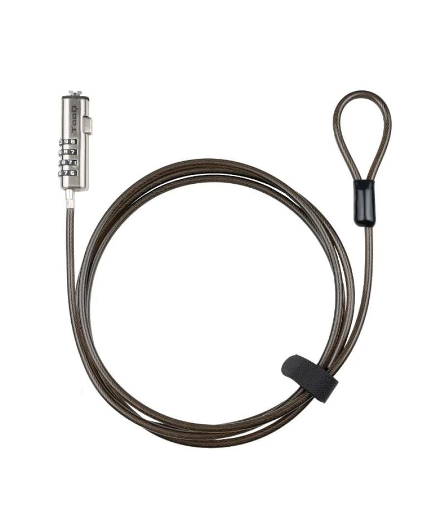 Tooq cable seguridad t-nano con combinación 1.5m
