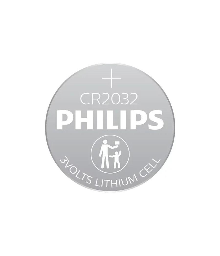 Philips pila boton litio cr2032 3v blister*5