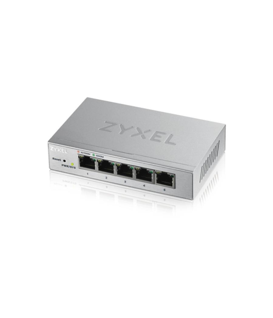 Zyxel GS1200-5 Gestionado Gigabit Ethernet (10/100/1000) Plata