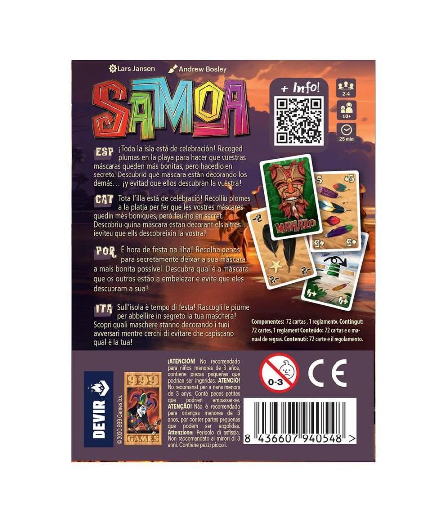 Juego de mesa samoa (pocket)