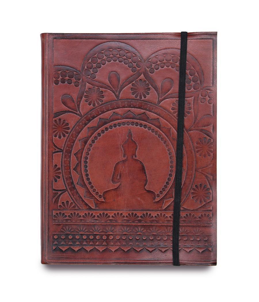 Cuaderno mediano con elástico - Mandala tibetano