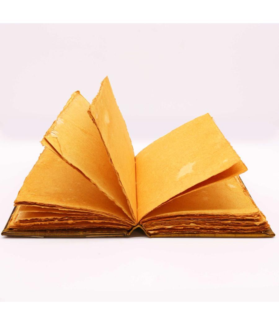 Libro Bronceado Cafe Fuerte - Decoracion de buhos de zinc - 200 pag con bordes de cubierta - 26x18cm