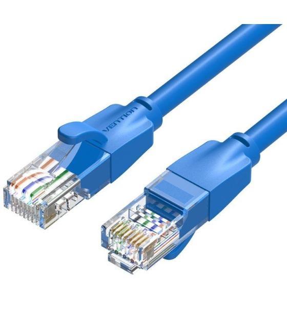 Cable de red latiguillo rj45 utp cat6 awg26 1 m azul vention