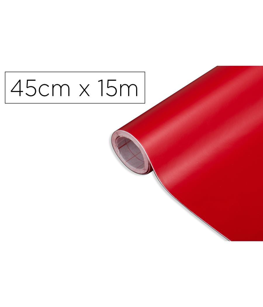Rollo adhesivo d-c-fix rojo señales mate ancho 45 cm largo 15 mt