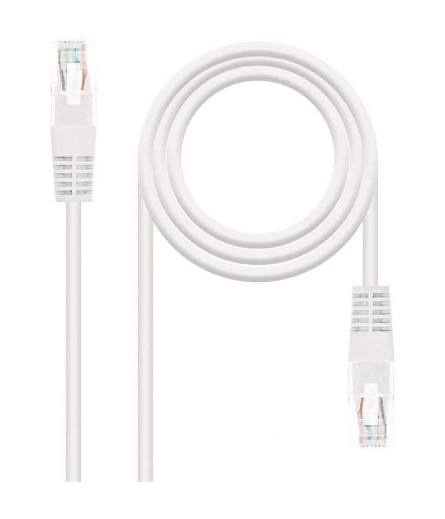 Cable de red rj45 utp nanocable 10.20.0110-w cat.5/ 10m/ blanco