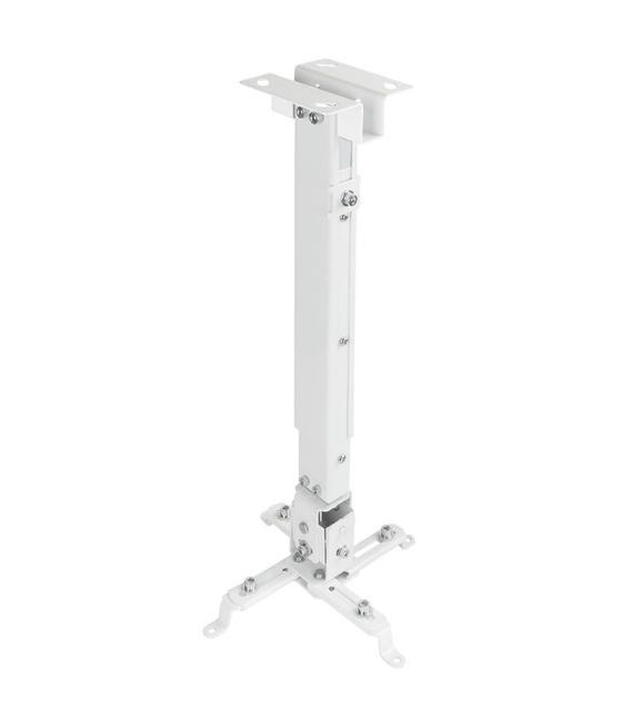 Soporte de techo para proyector tooq pj2012t-w/ inclinable/ hasta 20kg