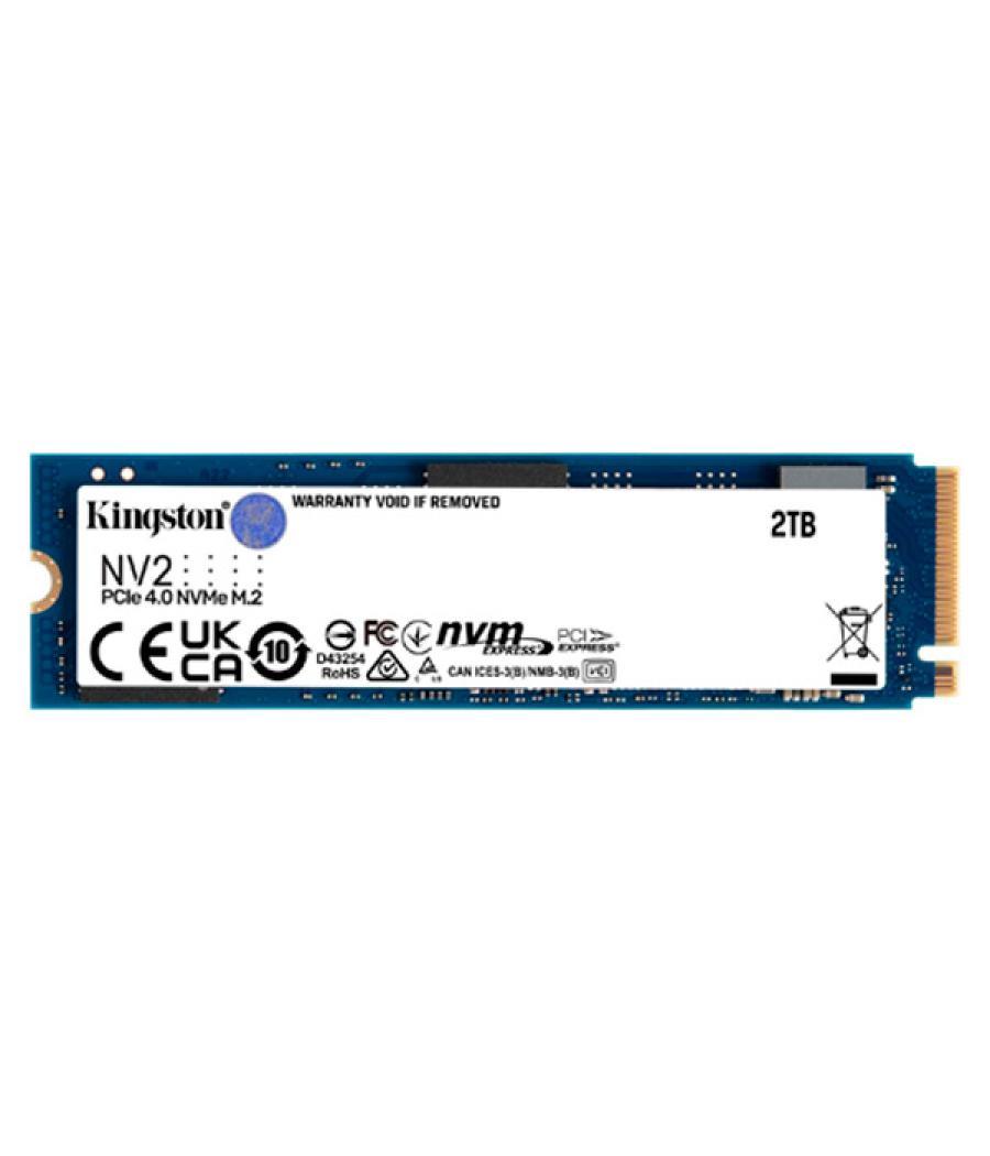 Disco m.2 2tb kingston pcie nvme nv2 gen 4,0 x4 snv2s/2000g