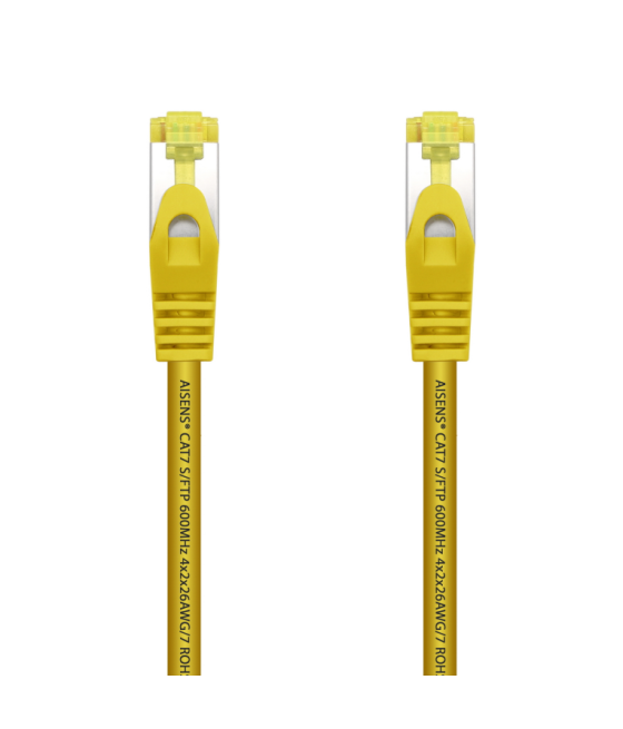 Cable red aisens latiguillo rj45 lszh cat.7 sftp pimf 0.5m amarillo