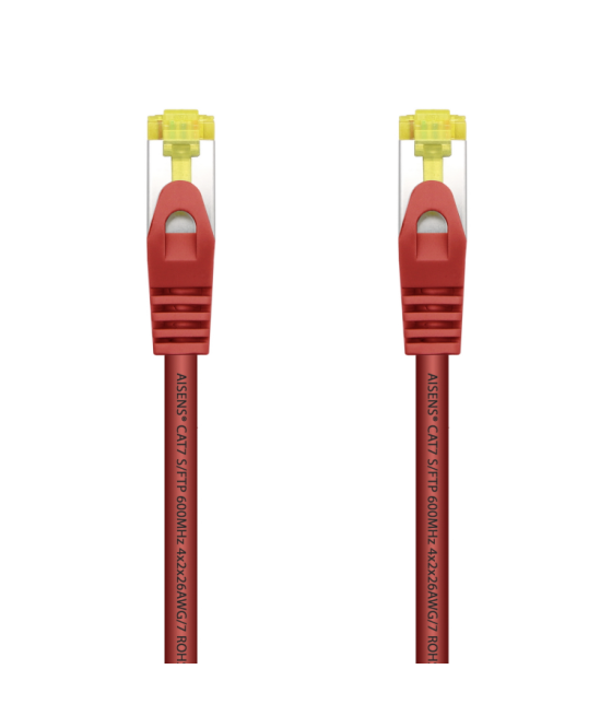 Cable red aisens latiguillo rj45 lszh cat.7 sftp pimf 0.5m rojo