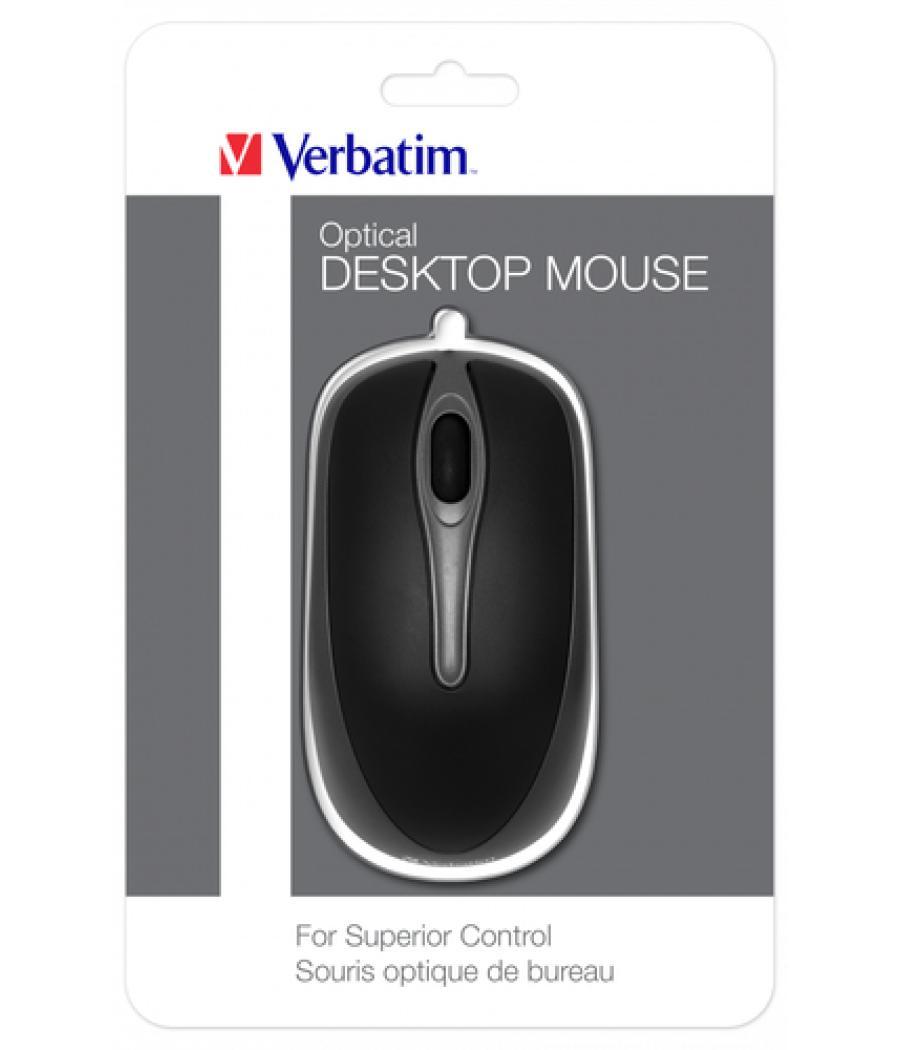 Verbatim 49019 ratón Ambidextro USB tipo A Óptico 1000 DPI