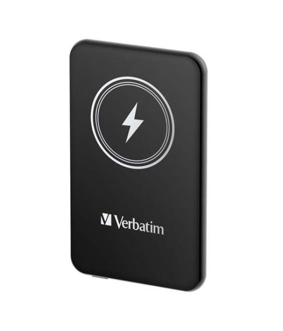 Verbatim cargador inalambrico power bank 5k mah 1xusb-c negro