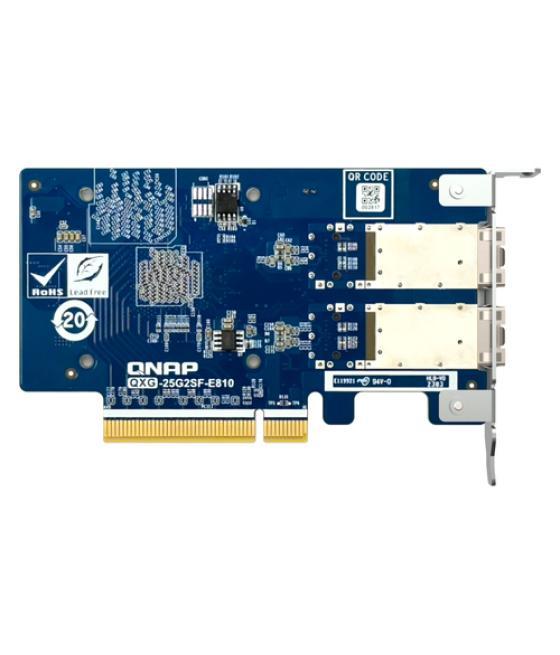 QNAP QXG-25G2SF-E810 adaptador y tarjeta de red Interno Fibra 25000 Mbit/s