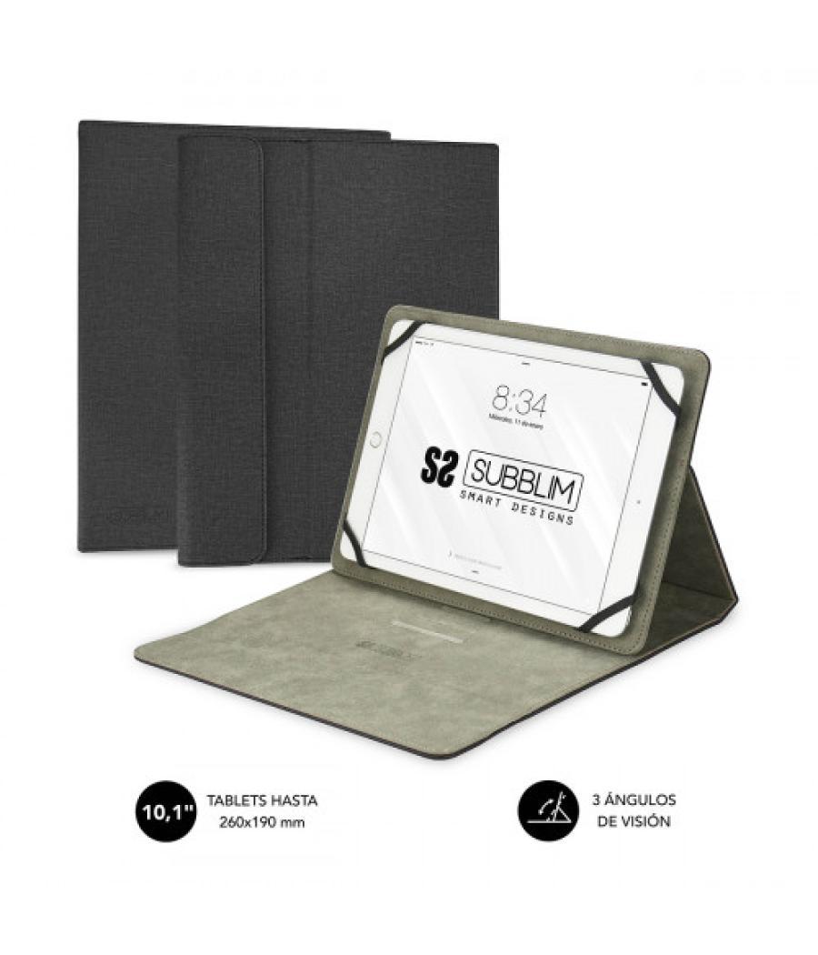 Subblim funda tablet clever stand tablet case 10,1" black