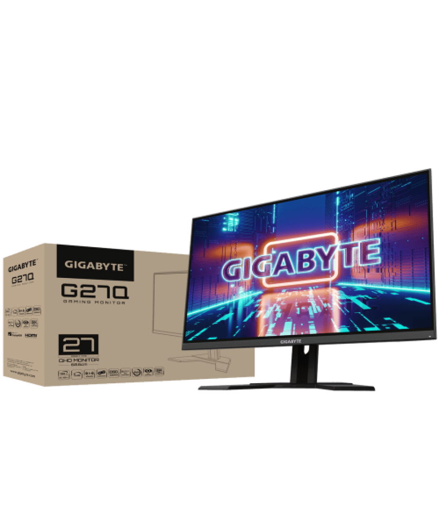 Gigabyte g27q 68,6 cm (27") 2560 x 1440 pixeles quad hd led negro