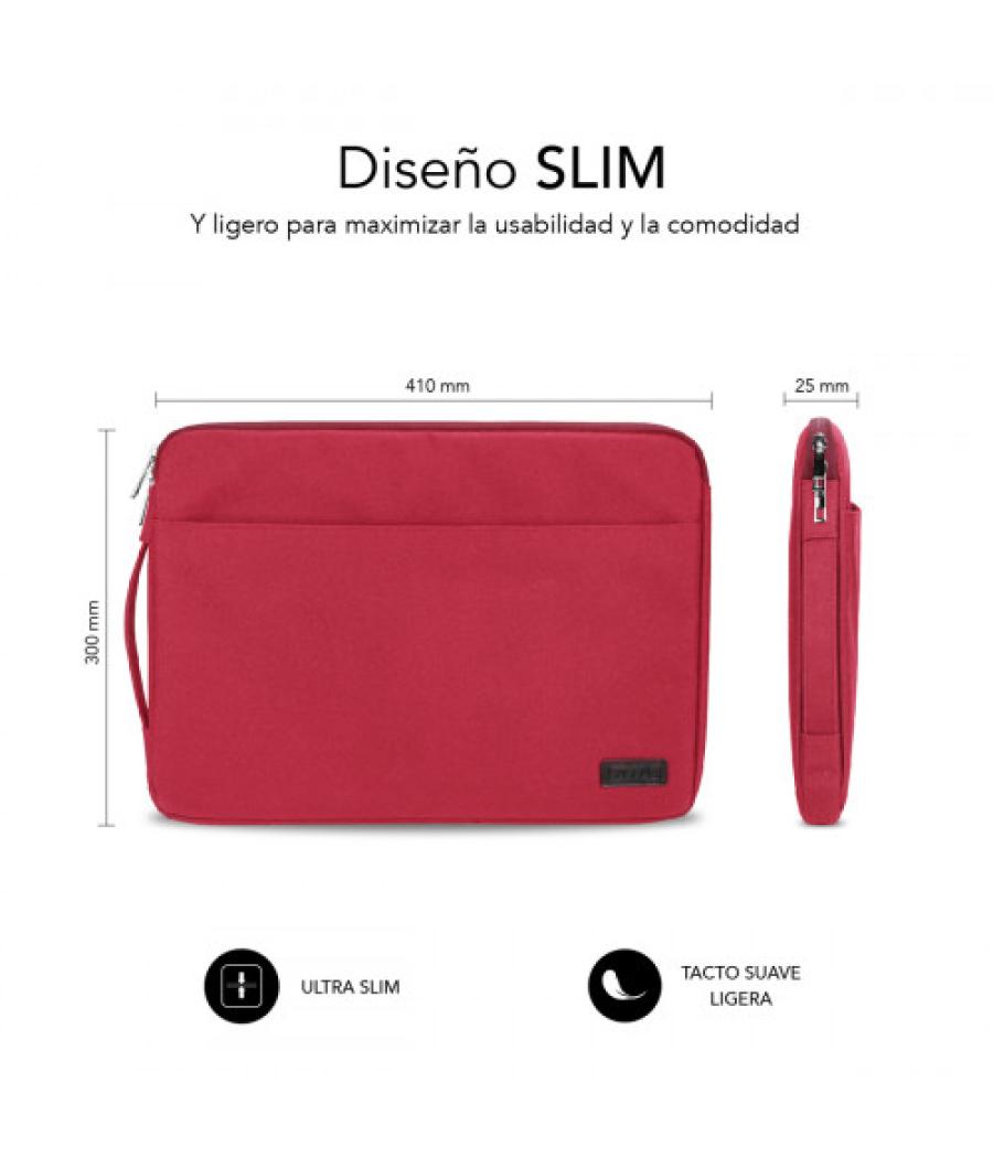 Subblim urban laptop sleeve 15,6" red