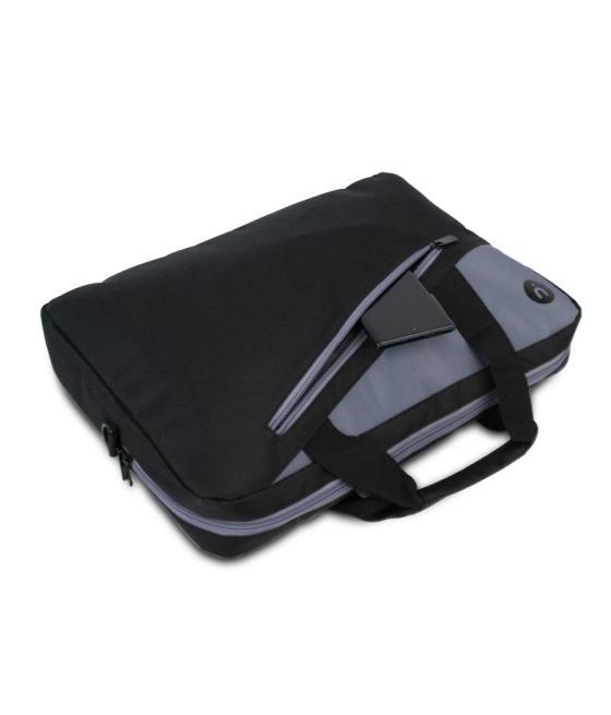 Maletín + ratón inalámbrico monray master kit para portátiles hasta 15.6'/ negro