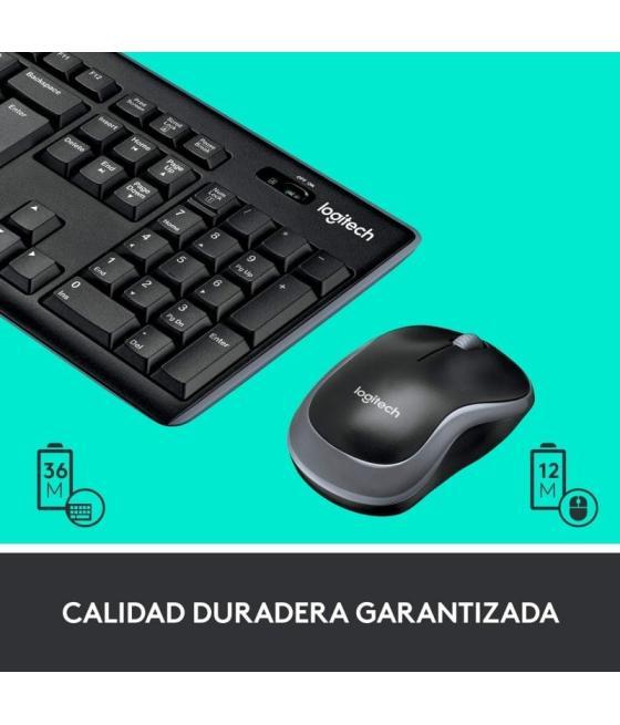 Teclado y ratón inalámbricos logitech wireless combo mk270