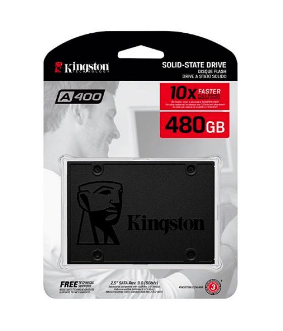 Disco ssd sata3 480gb kingston a400 (450mb/s escritura) sa400s37/480g