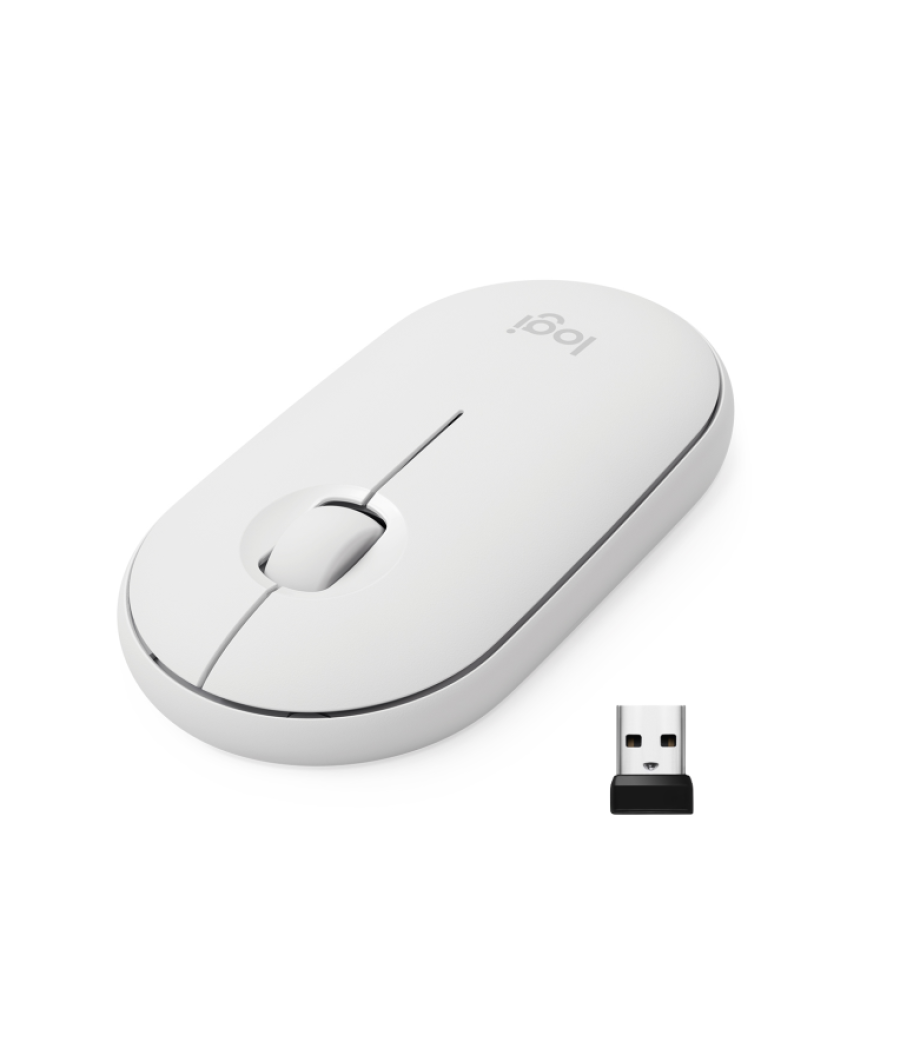 Raton logitech m350 rf inalambrico blanco