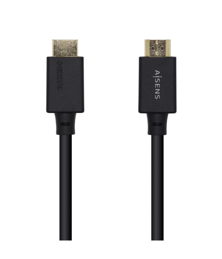 Cable hdmi aisens v2.1 ultra alta velocidad certificado 8k60h m/m 1.0m negro