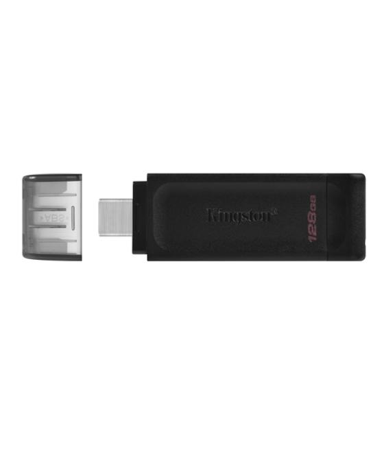 Kingston Technology DataTraveler 70 unidad flash USB 128 GB USB Tipo C 3.2 Gen 1 (3.1 Gen 1) Negro